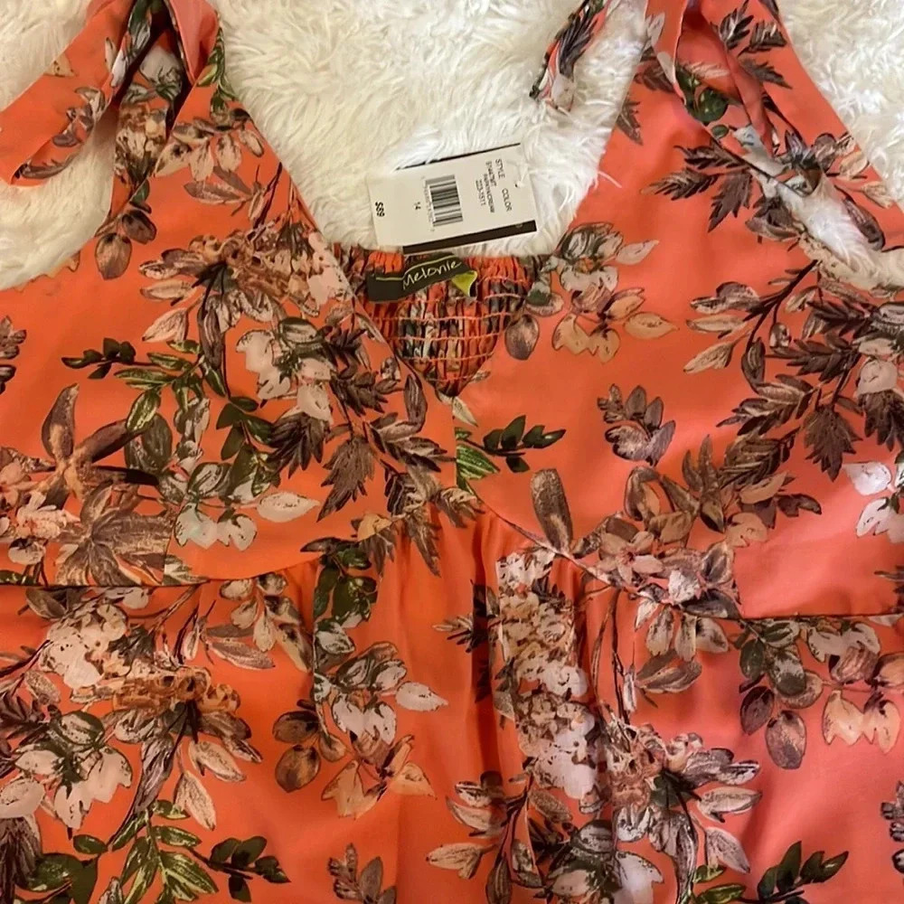 Melonie T Sleeveless Floral Dress. Maxi Sz 14 - Picture 11 of 12